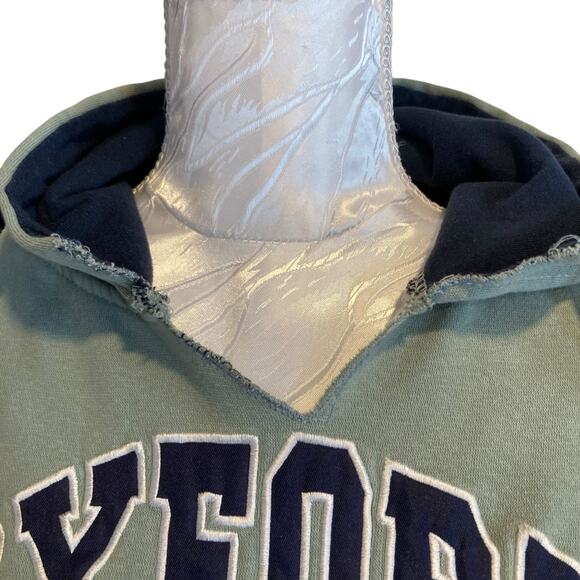 Oxford University Green College Crest Coat Of Arms Long Y2K Hoodie Size Large - Picture 10 of 16